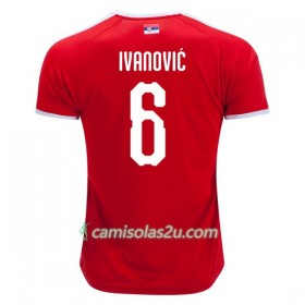 Camisolas de Futebol Sérvia Ivanovic 6 Equipamento Principal Copa do Mundo 2018 Manga Curta